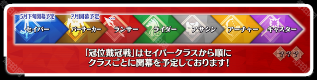 命运冠位指定日服职阶