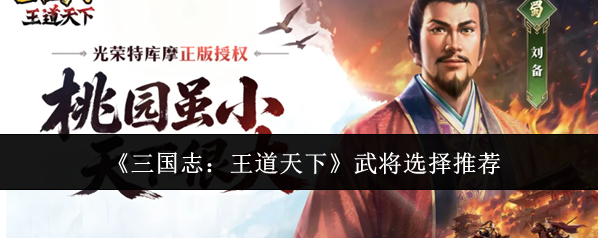 《三国志：王道天下》武将选择推荐