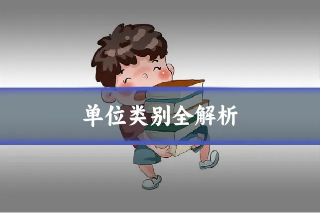 单位类别全解析