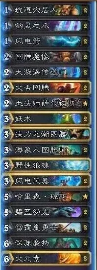 一路炉石传说卡组