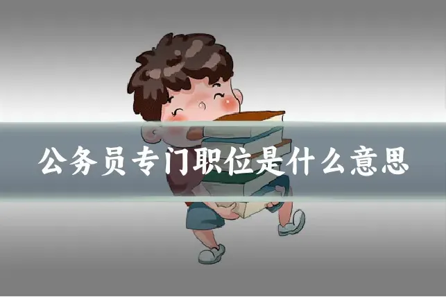 公务员专门职位是什么意思