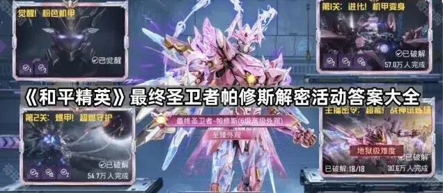 和平精英最终圣卫者帕修斯解密活动详解