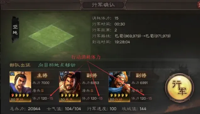 三国志体力