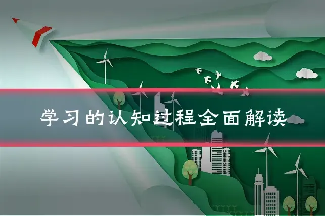 学习的认知过程全面解读
