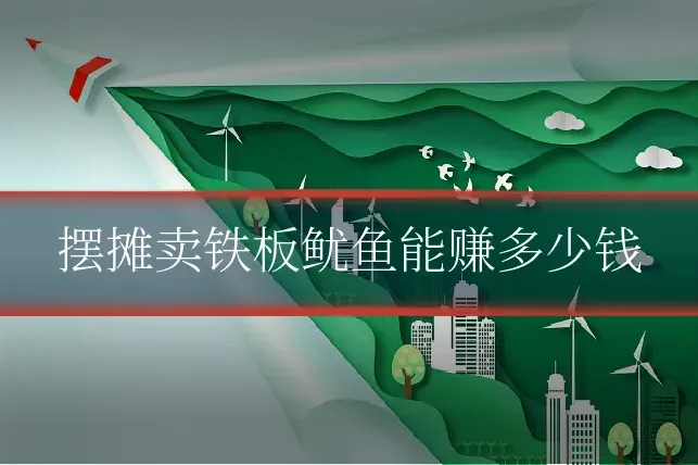 摆摊卖铁板鱿鱼能赚多少钱