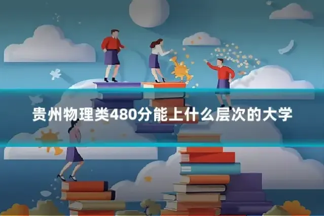 贵州物理类480分能上什么层次的大学