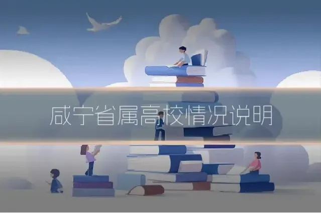 咸宁省属高校情况说明
