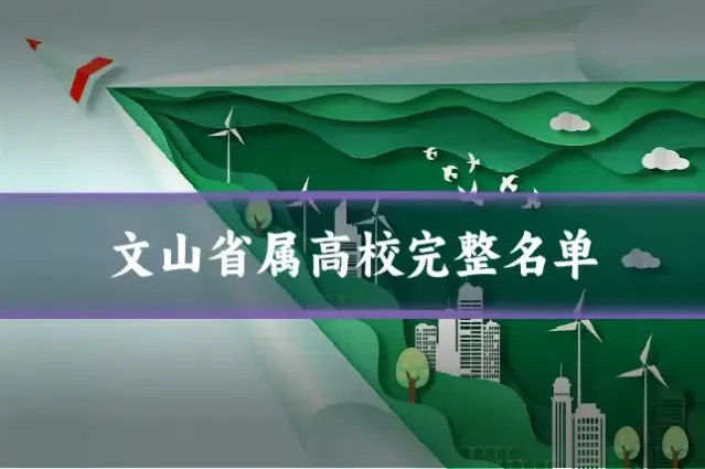 文山省属高校完整名单