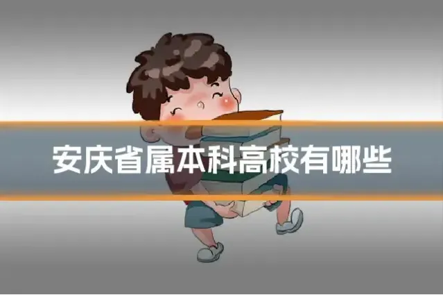 安庆省属本科高校有哪些