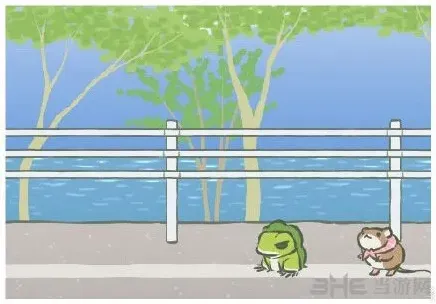旅行青蛙栏杆
