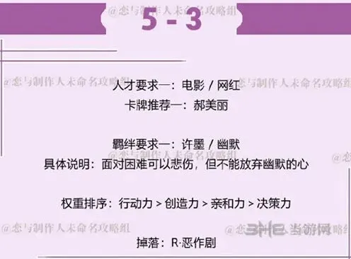 恋与制作人许墨拍摄副本第五章5-3详细流程
