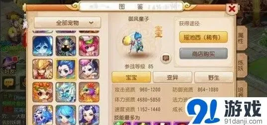 梦幻西游85级宠物选择详解