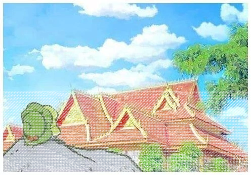 旅行青蛙明信片