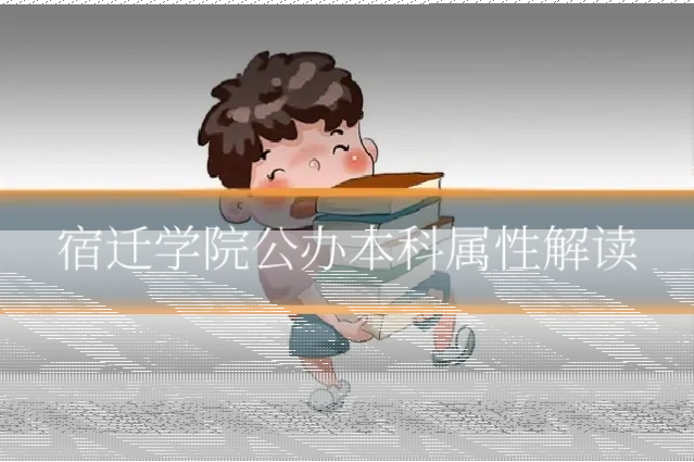 宿迁学院公办本科属性解读