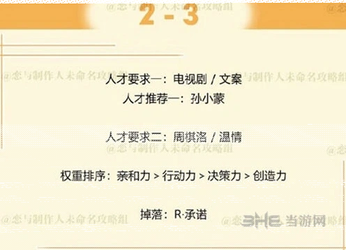 恋与制作人周棋洛副本2-3完整攻略