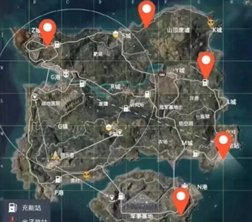 和平精英山地自行车位置指南