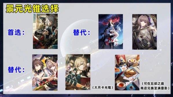 崩坏星穹铁道景元光锥推荐