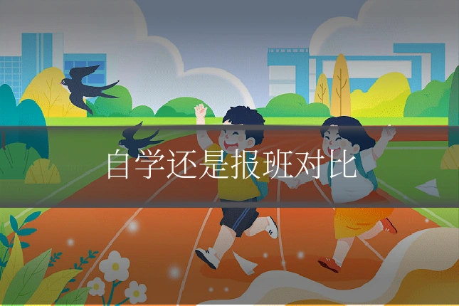 自学还是报班对比