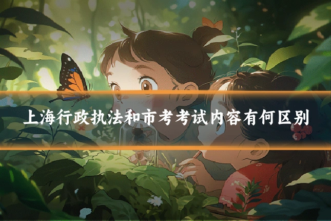 上海行政执法和市考考试内容有何区别
