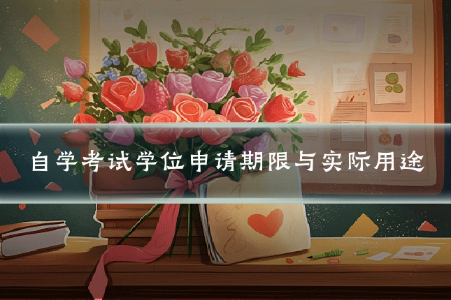 自学考试学位申请期限与实际用途