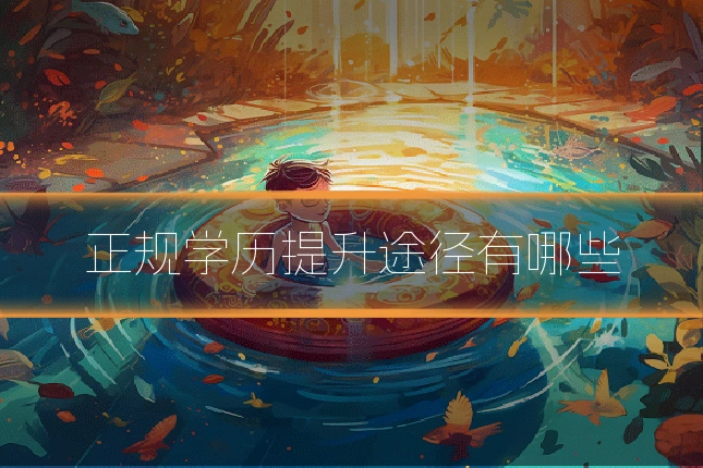 正规学历提升途径有哪些