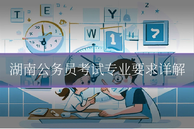 湖南公务员考试专业要求详解