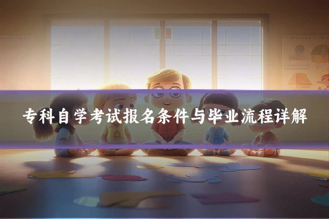 专科自学考试报名条件与毕业流程详解