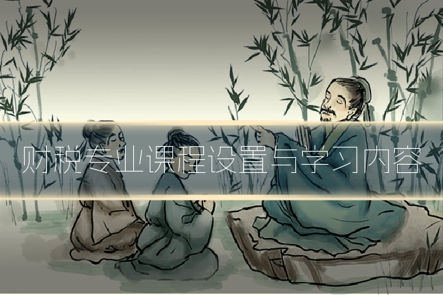 财税专业课程设置与学习内容