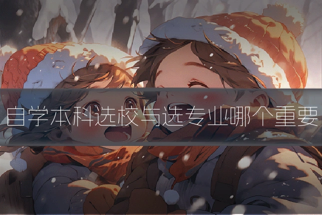自学本科选校与选专业哪个重要