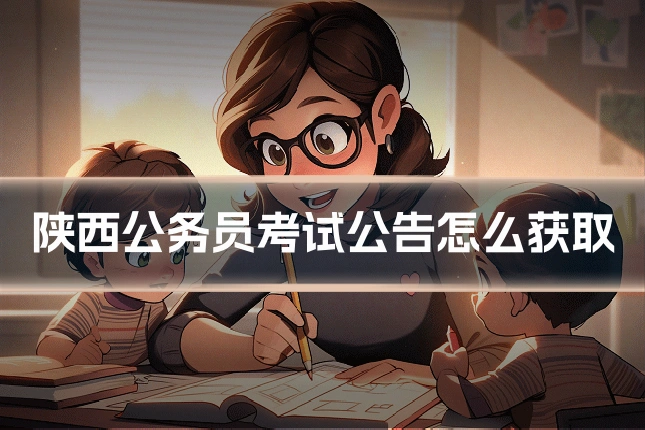 陕西公务员考试公告怎么获取