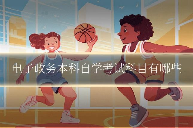 电子政务本科自学考试科目有哪些