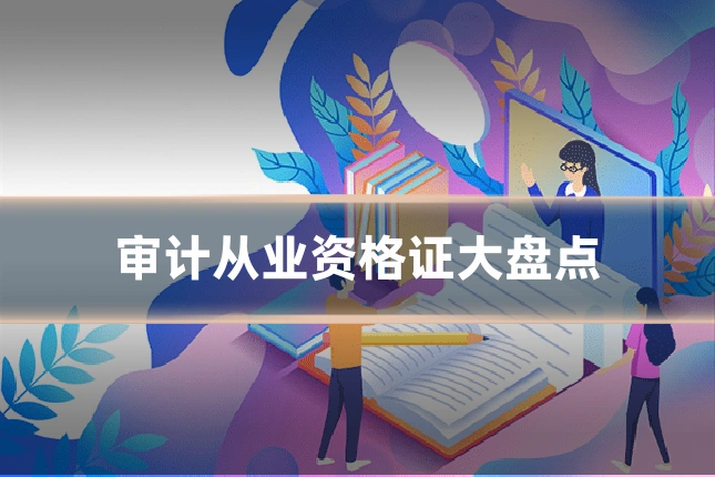 审计从业资格证大盘点