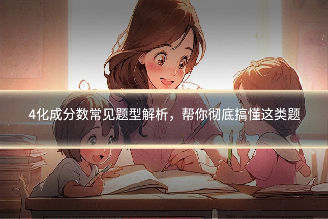 4化成分数常见题型解析,帮你彻底搞懂这类题