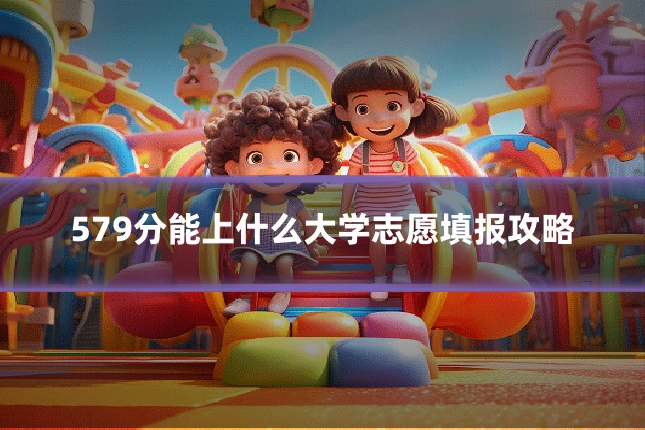 579分能上什么大学志愿填报攻略