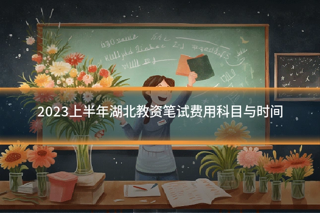 2023上半年湖北教资笔试费用科目与时间