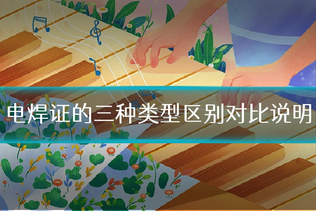 电焊证的三种类型区别对比说明