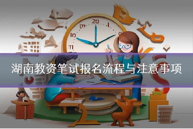湖南教资笔试报名流程与注意事项