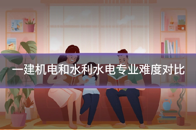 一建机电和水利水电专业难度对比