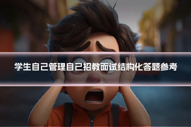 学生自己管理自己招教面试结构化答题参考