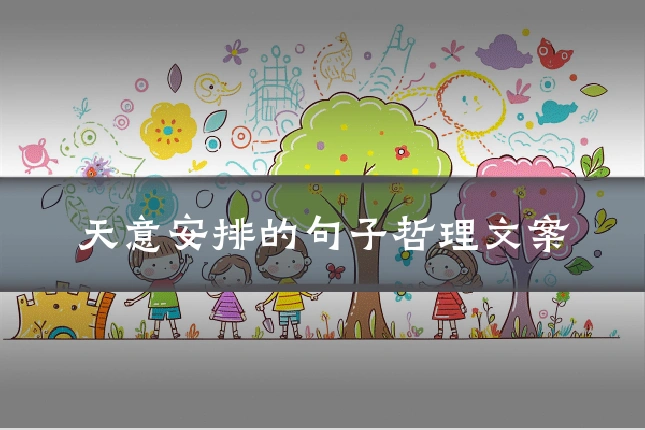 天意安排的句子哲理文案