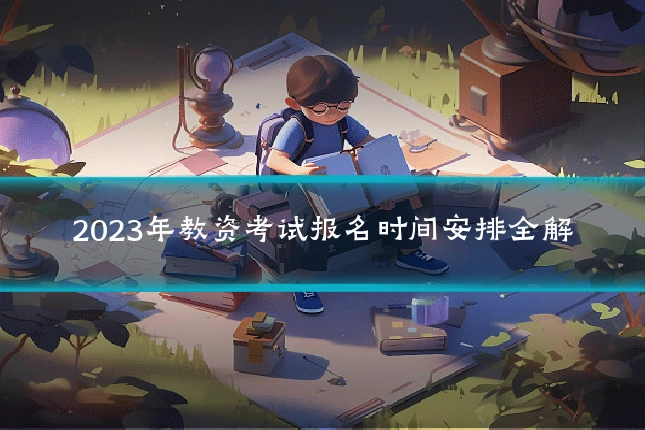 2023年教资考试报名时间安排全解