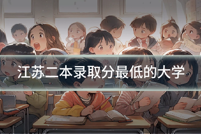 江苏二本录取分最低的大学