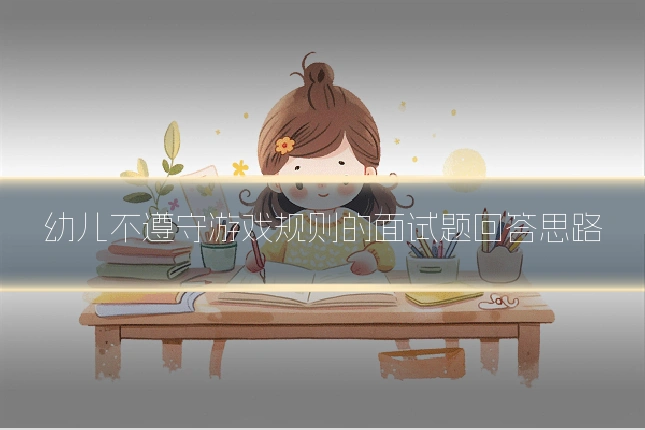 幼儿不遵守游戏规则的面试题回答思路