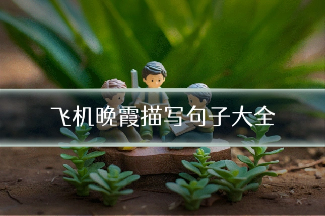 飞机晚霞描写句子大全