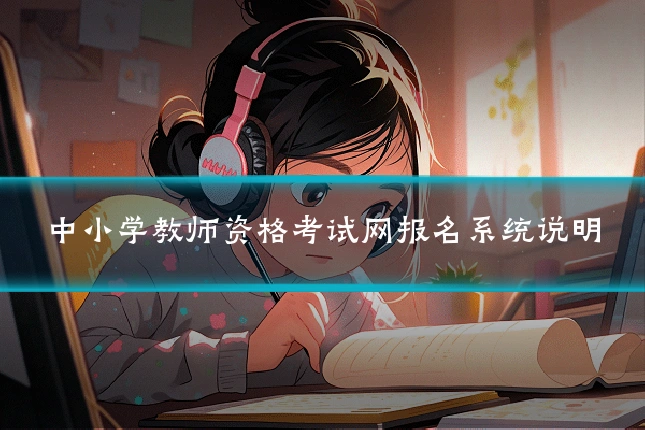 中小学教师资格考试网报名系统说明