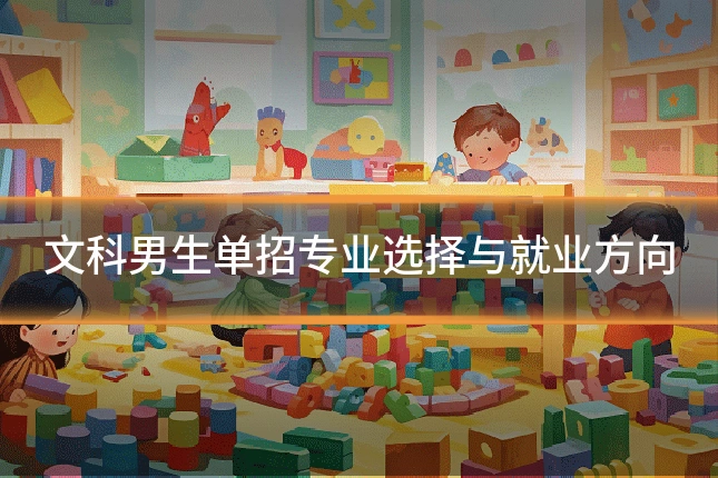 文科男生单招专业选择与就业方向
