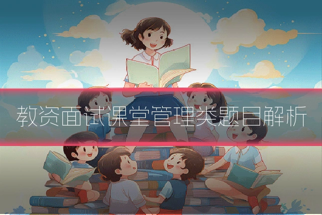 教资面试课堂管理类题目解析