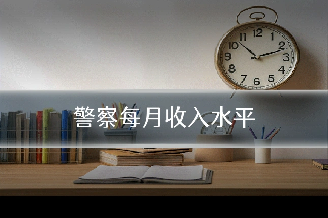 警察每月收入水平