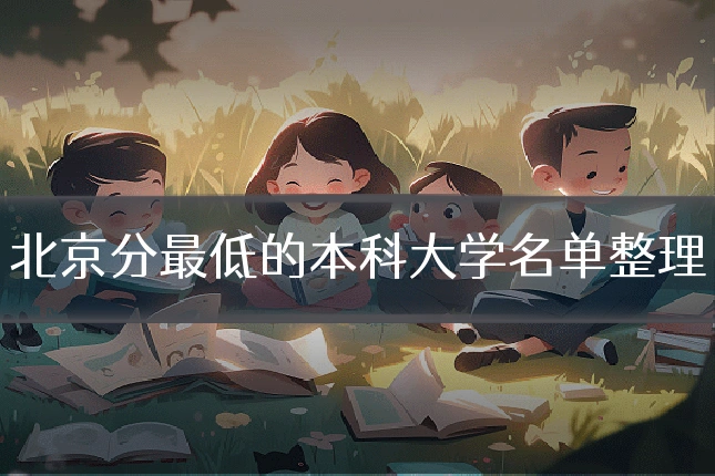 北京分最低的本科大学名单整理