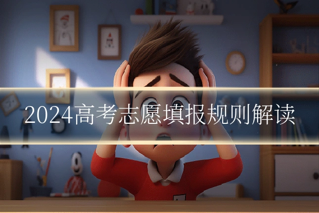 2024高考志愿填报规则解读
